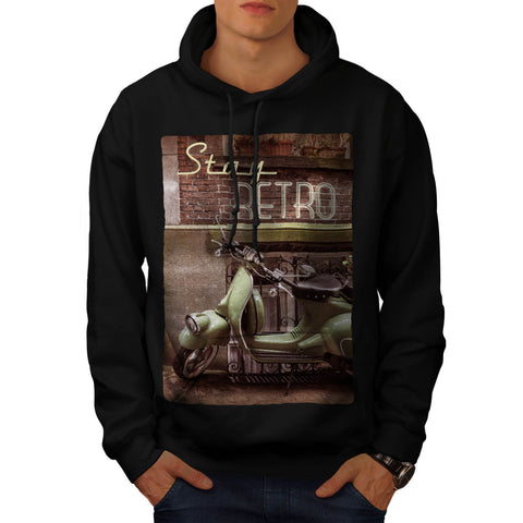 Retro Motorcycle Mens Hoodie