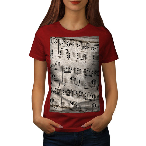 Music Key Notes Womens T-Shirt