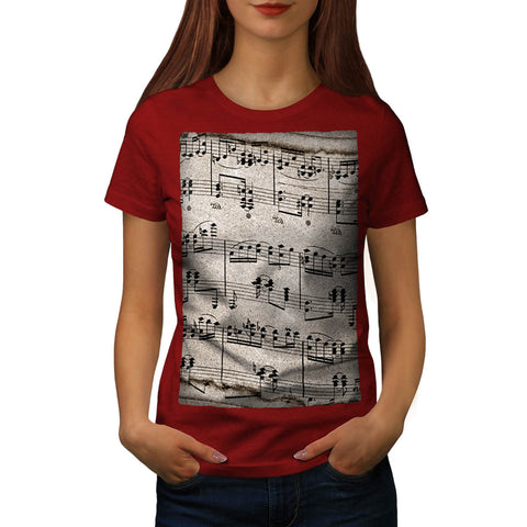 Music Key Notes Womens T-Shirt