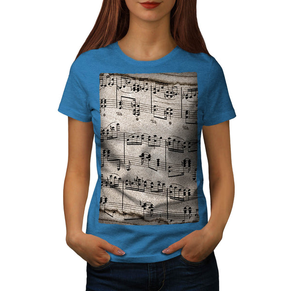 Music Key Notes Womens T-Shirt