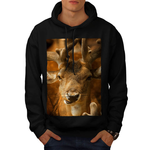 Funny Deer Animal Mens Hoodie