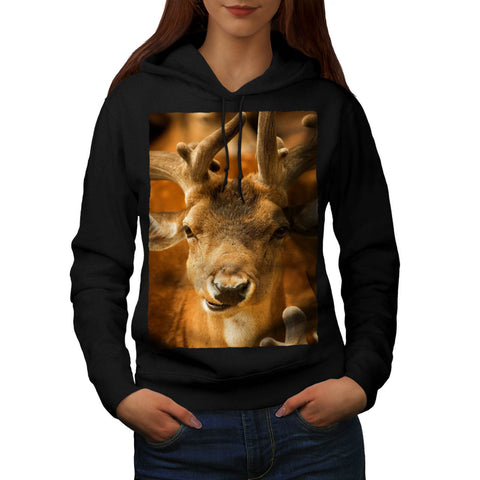 Funny Deer Animal Womens Hoodie