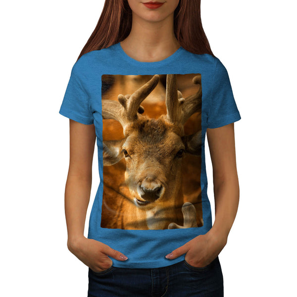 Funny Deer Animal Womens T-Shirt