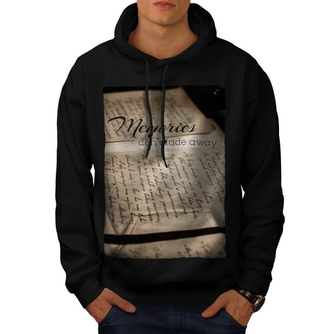 Old Memories Slogan Mens Hoodie