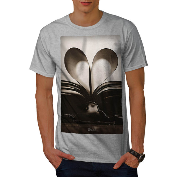 Love Book Symbol Mens T-Shirt