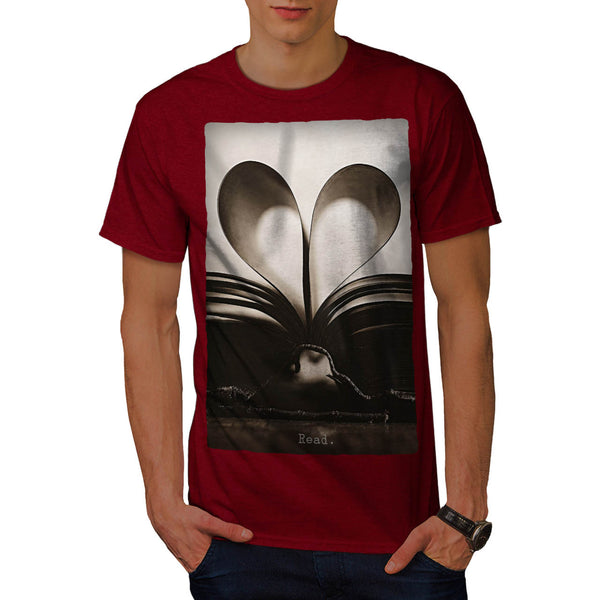 Love Book Symbol Mens T-Shirt