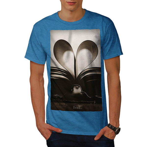 Love Book Symbol Mens T-Shirt