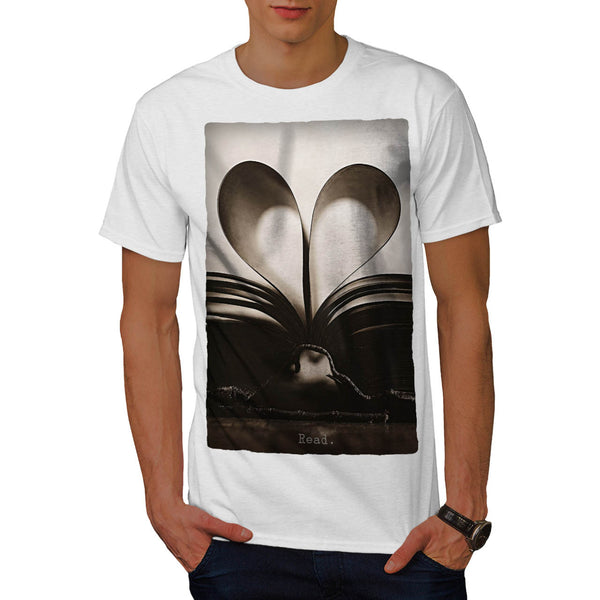 Love Book Symbol Mens T-Shirt