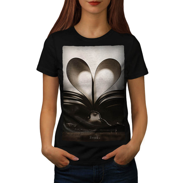 Love Book Symbol Womens T-Shirt