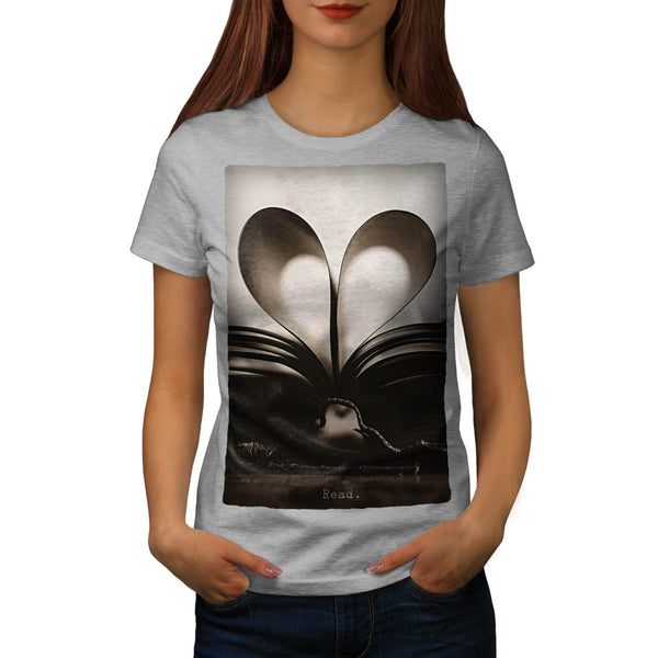 Love Book Symbol Womens T-Shirt