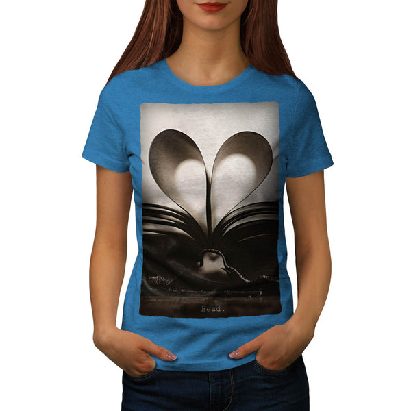 Love Book Symbol Womens T-Shirt