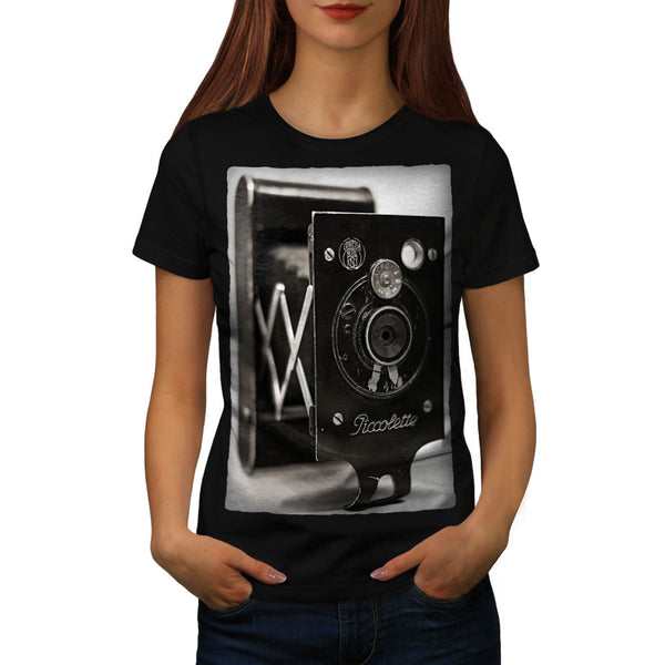 Retro Photo Camera Womens T-Shirt