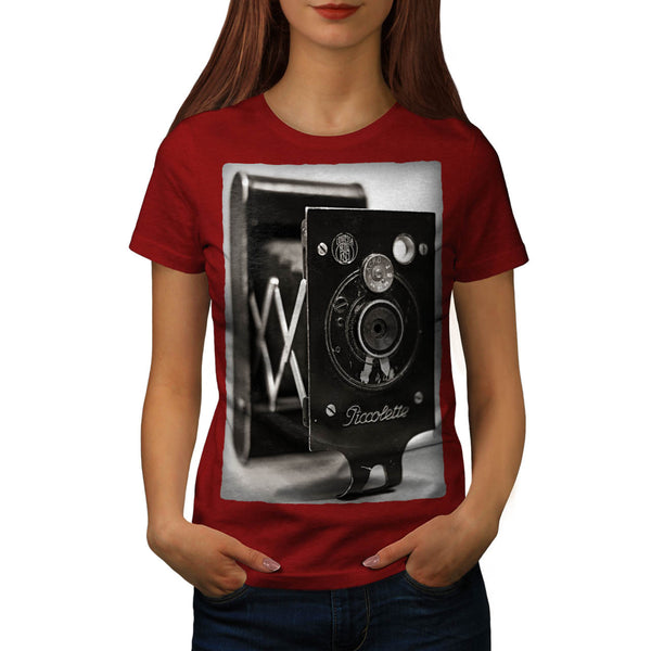 Retro Photo Camera Womens T-Shirt