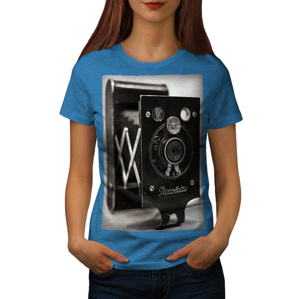 Retro Photo Camera Womens T-Shirt