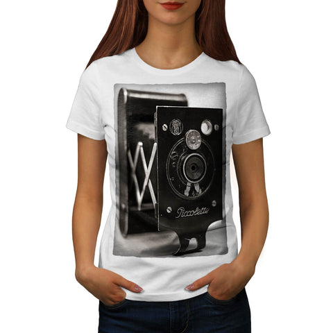 Retro Photo Camera Womens T-Shirt