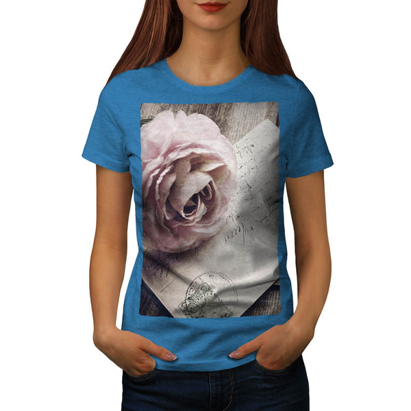 Retro Post Card Womens T-Shirt