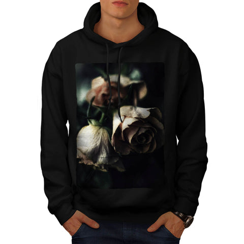 Dead Red Roses Mens Hoodie