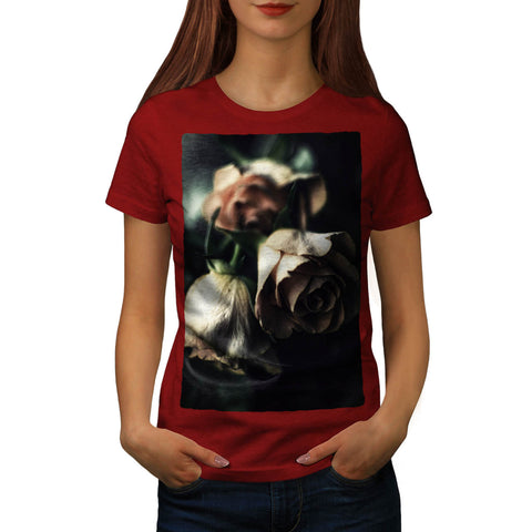 Dead Red Roses Womens T-Shirt