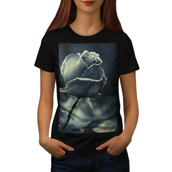Young Red Rose Womens T-Shirt