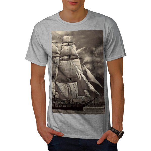 Retro Sailboat Mens T-Shirt