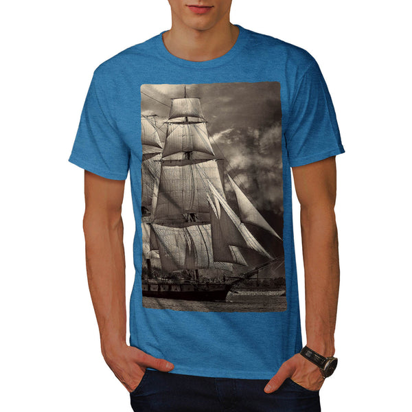 Retro Sailboat Mens T-Shirt