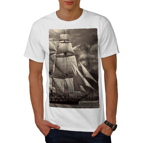 Retro Sailboat Mens T-Shirt