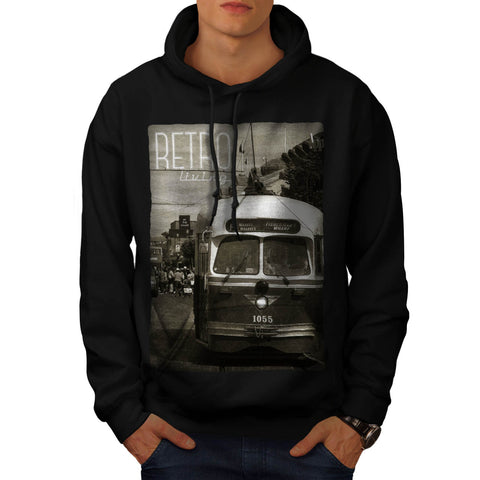Retro Town Life Mens Hoodie