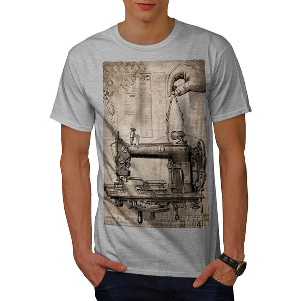 Sewing Machine Retro Mens T-Shirt