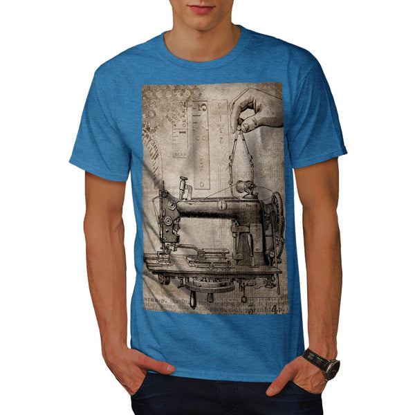 Sewing Machine Retro Mens T-Shirt