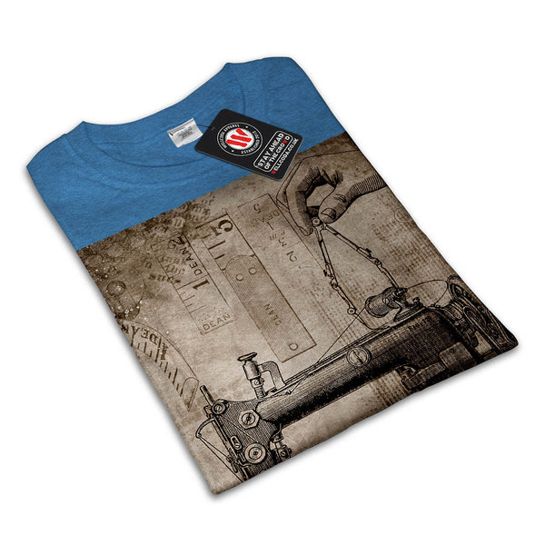 Sewing Machine Retro Mens T-Shirt