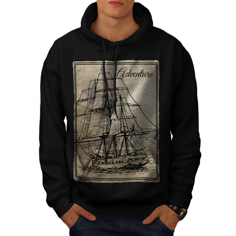 Old Classic Sailboat Mens Hoodie