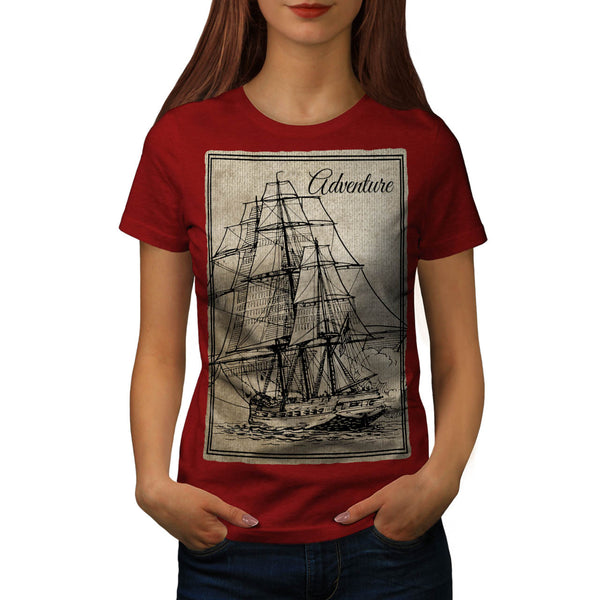 Old Classic Sailboat Womens T-Shirt