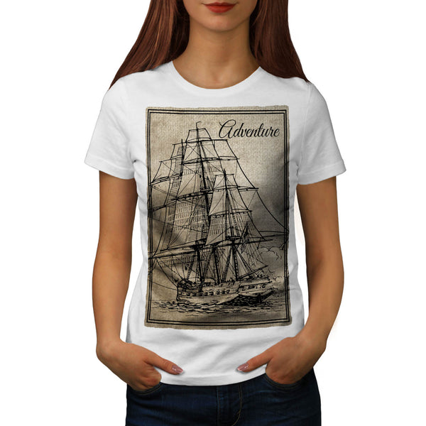 Old Classic Sailboat Womens T-Shirt