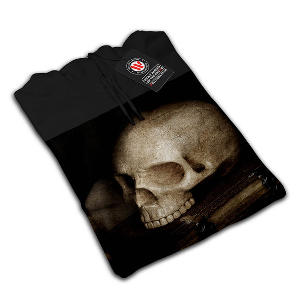 Library Skull Vintage Mens Hoodie