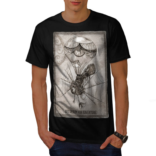 Retro Flying Machine Mens T-Shirt