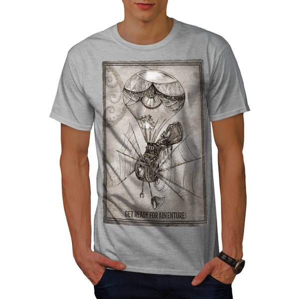 Retro Flying Machine Mens T-Shirt