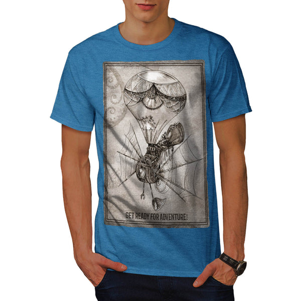 Retro Flying Machine Mens T-Shirt