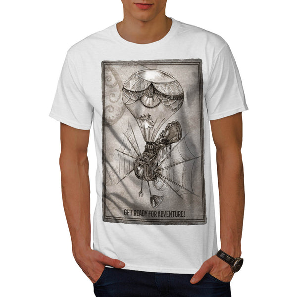 Retro Flying Machine Mens T-Shirt