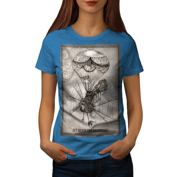 Retro Flying Machine Womens T-Shirt