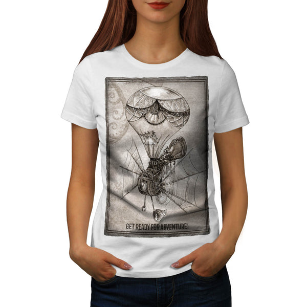 Retro Flying Machine Womens T-Shirt