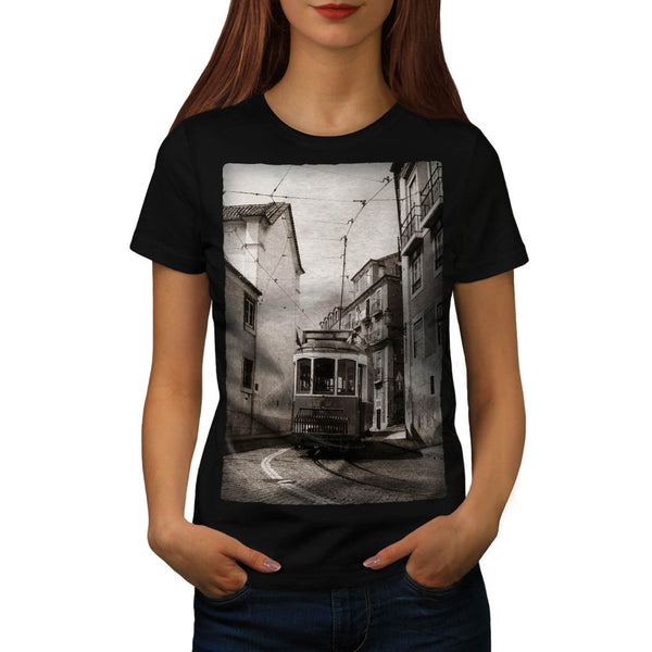 City Cable Car Ride Womens T-Shirt