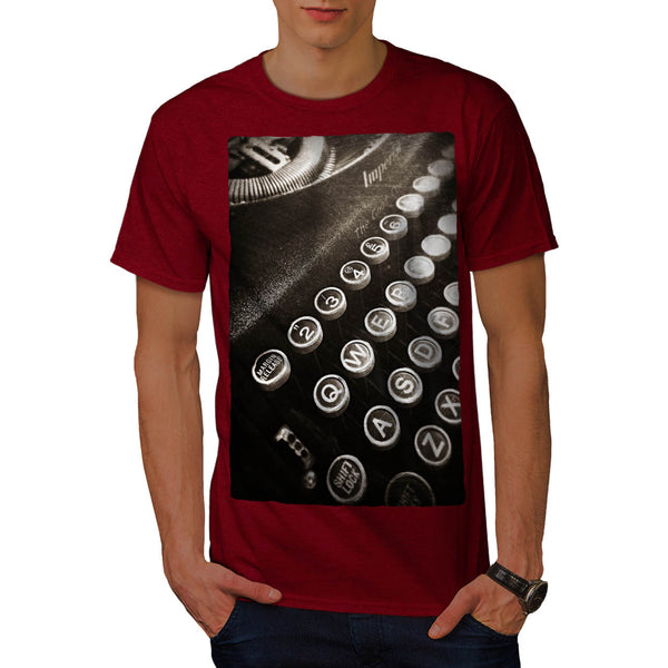 Retro Typewriter Mens T-Shirt