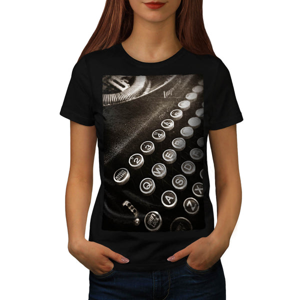 Retro Typewriter Womens T-Shirt