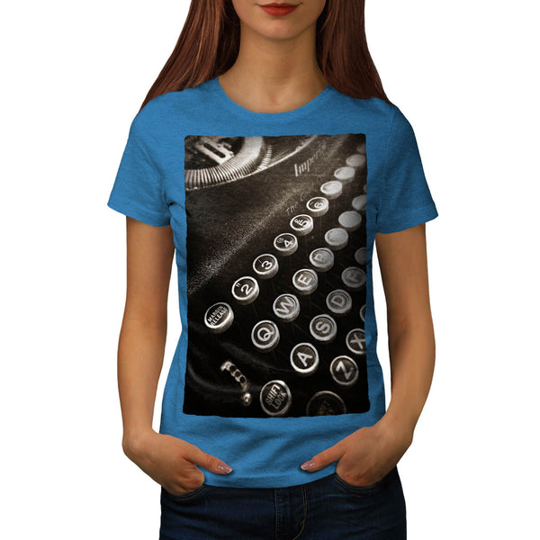 Retro Typewriter Womens T-Shirt