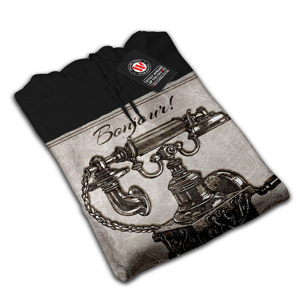 Old School Telephone Mens Hoodie