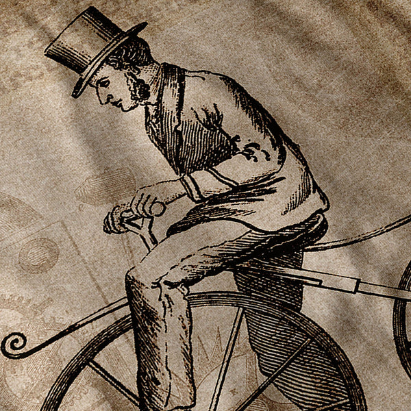 Man On Bicycle Mens Hoodie