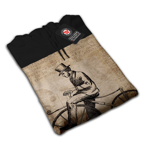 Man On Bicycle Mens Hoodie