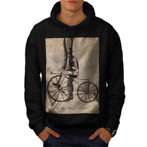 Man On Bicycle Mens Hoodie