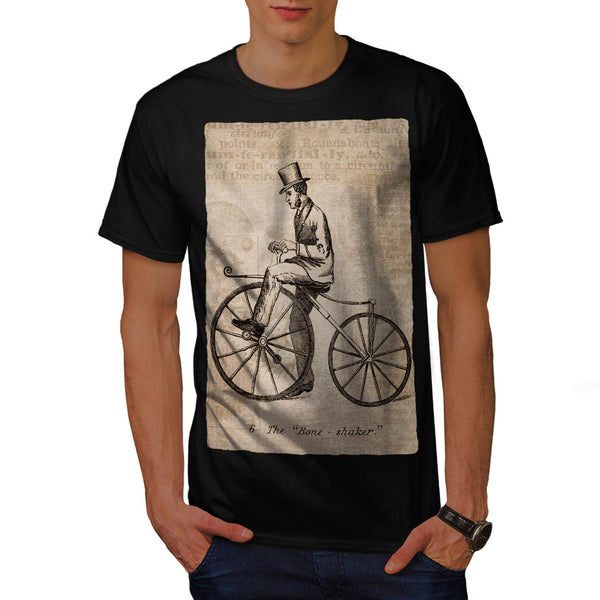 Man On Bicycle Mens T-Shirt