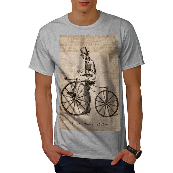 Man On Bicycle Mens T-Shirt